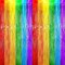 4 Pack Rainbow Foil Fringe Backdrop Curtains, Tinsel Streamers Birthday Party Decorations, Fringe Backdrop for Graduation, Baby Shower, Gender Reveal